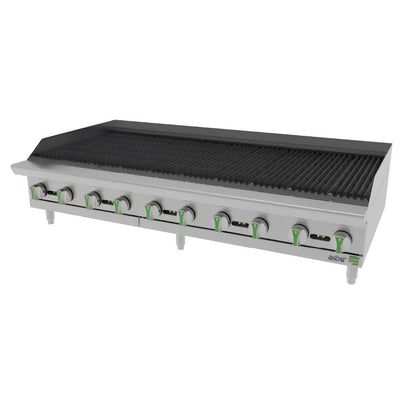 ASADOR ASBER AERB 60 EM | Gas | 10 Quemadores | Acero Inoxidable | Restaurante Cafetería Cocina Industrial Comedor Grill Cortes Cenaduría Hotel | Respaldo Charola Quemador Parilla Restaurante Niveladores Empotrar Base Comedor Uso Rudo Acero Inoxidable Grill Alimento Cocción Preparación Cortes Hotel Cenaduría Cocina Económica Radiante Gourmet