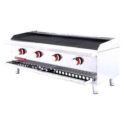 ASADOR CORIAT ACH-4 PETIT | 4 Parrillas | 4 Quemadores | Gas | Lámina De Acero Inoxidable | Restaurante Hotel Industrial Negocio de Comida Asar Negocio Tostar Cocina Comedor Industriales Asada Autoservicio Alta Cocina.