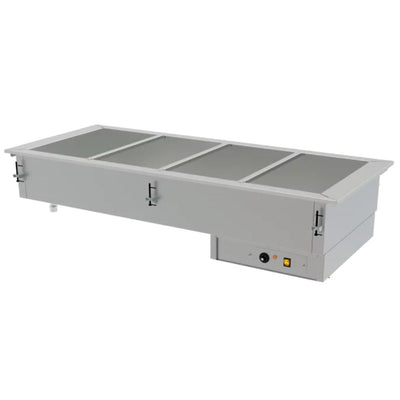 Baño Maria Asber DBM-411-S-W 220V 50/60Hz, baño maría eléctrico, en acero inoxidable.