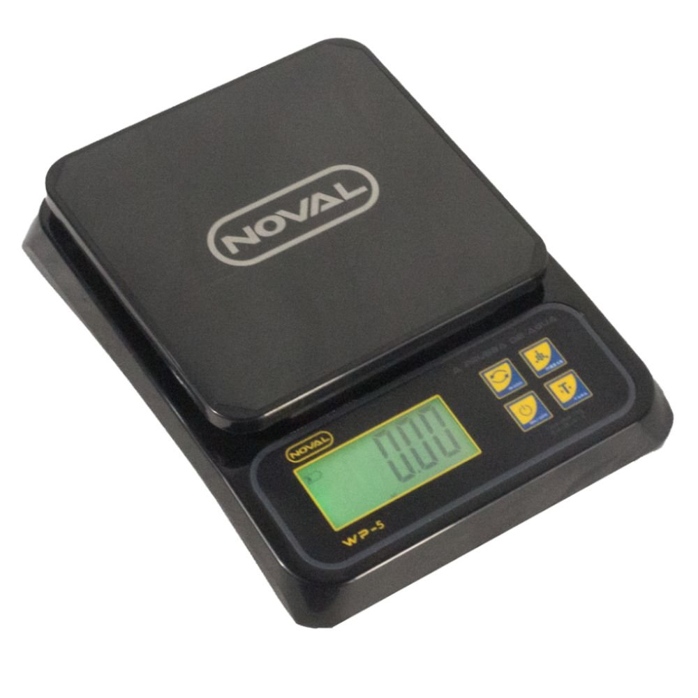 BÁSCULA NOVAL WP-5 | Báscula Digital de Precision | 5kg a 0.1gr | Aprueba de Agua "IP68" | Panadería Pastelería Cocina Industrial Báscula Precisión Bolsillo Objetos Pequeños Para Clavos Anillos Especias Peso en Gramos Bolsillo Portatil