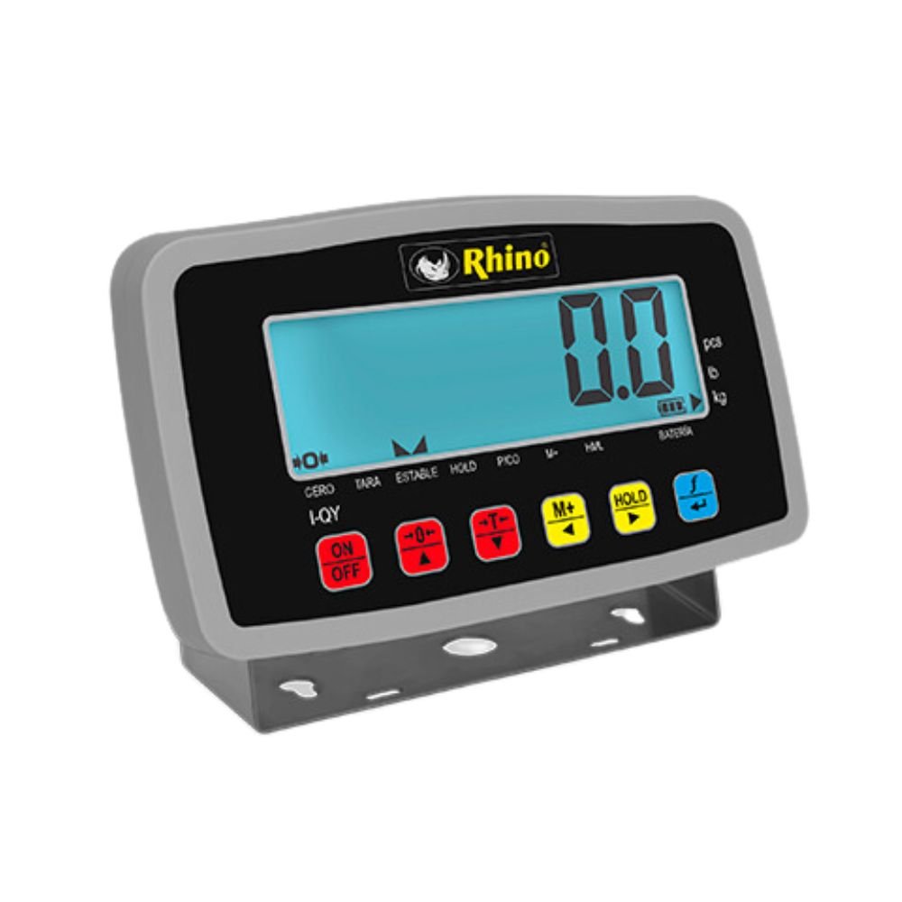 BÁSCULA PLATAFORMA RHINO PLABA-9+I-QY | Báscula Plataforma 1 Tonelada Plataforma | Antiderrapante | Acero | Paqueteria Ferreteras Pescaderias Mercados