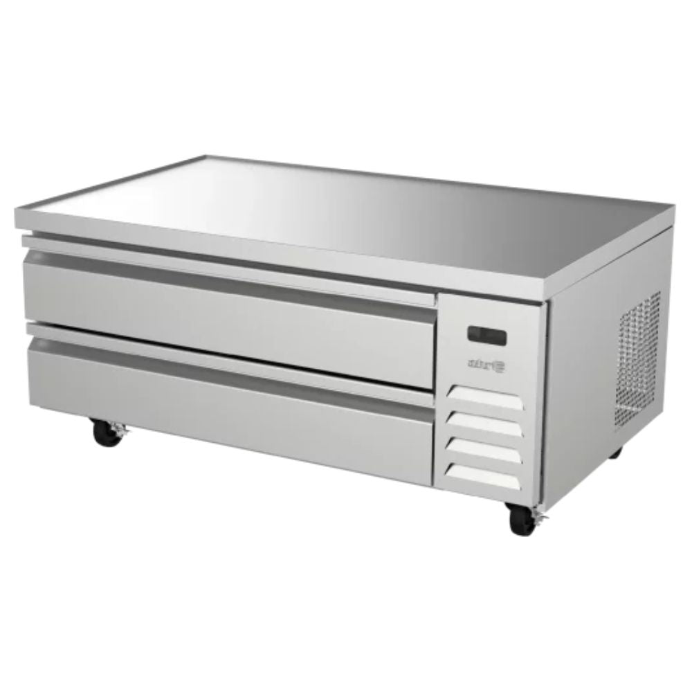 Base Refrigerada Asber ACBR-52 Hc, base de chef refrigerada, en acero inoxidable.