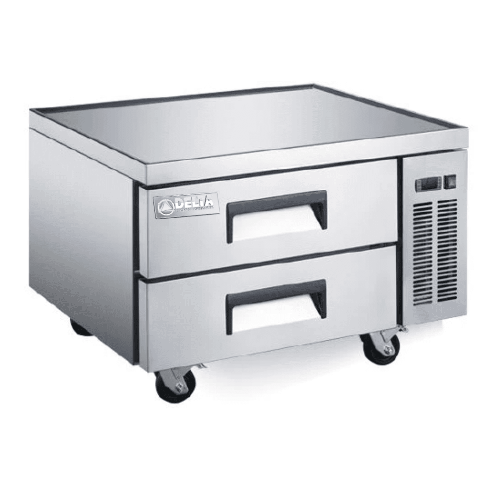 BASE REFRIGERADA DELTA D-BC-2C | Base Refrigerada | 2 Cajones | 6 Pies Cúbicos | Acero inoxidable | Cocina Restaurante Hotel