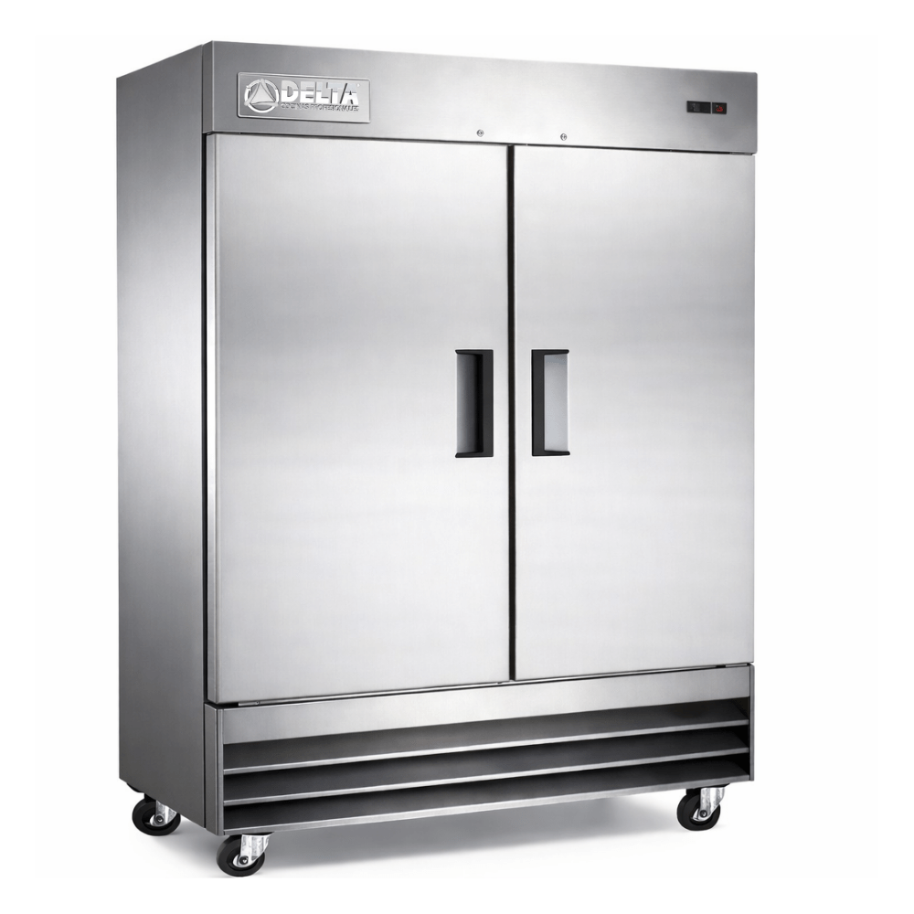 CONGELADOR DELTA D-CV-2PS | Congelador Vertical | 41 Pies Cúbicos | 2 Puertas Solidas | Acero Inoxidable | Cocina Industrial Restaurante