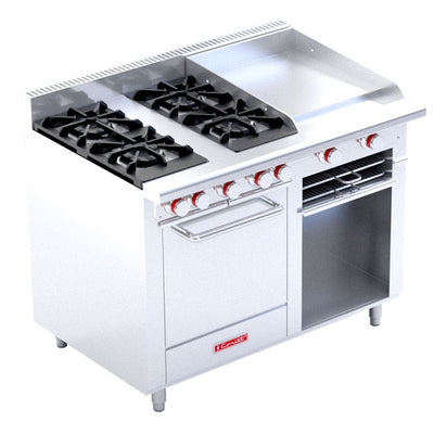 CORIAT MINICHEF MASTER DE PISO | Estufa | 4 Quemadores | Plancha | Gas | Hotel Restaurante Comedor Industrial Cocinas Fondas Restaurantes Cenadurías Comedores Industriales Preparación de Alimentos Cocción.