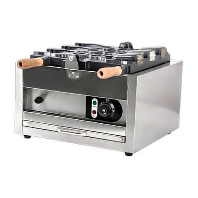 Wafflera Tipo Taiyaki Sencilla Migsa WTG-1, waffleras, en acero inoxidable.