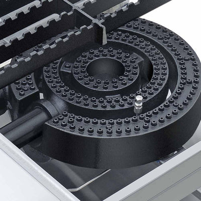 ESTUFÓN CORIAT EC-3T MASTER | Estufón | 3 Secciónes | 3 Quemadores Concéntrico Hierro Fundido | Gas | Hotel Restaurante Comedor Industrial Fonda Restaurante Cafetería Bistro Zona Alimentos Comida Callejera Negocio Fogón