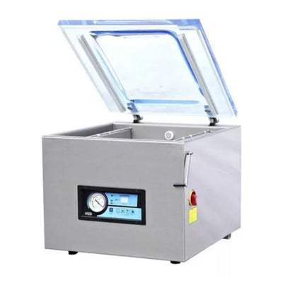 EMPACADORA NOVAL EVN-20 | Empacadora al Vacio | 2 Barras de Sellado | Acero Inoxidable | Cocina Industrial Conservar Alimentos Restaurantes Empacadora Selladora para Cocina Industrial Conservar Alimentos Sellar Empaques Transportar Alimentos Envasado Al Vacío