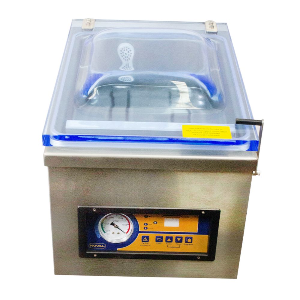 EMPACADORA NOVAL EVN-8 | Empacadora al Vacio | 1 Barra de Sellado | Acero Inoxidable | Cocina Industrial Conservar Alimentos Restaurantes Empacadora Selladora para Cocina Industrial Conservar Alimentos Sellar Empaques Transportar Alimentos Envasado Al Vacío