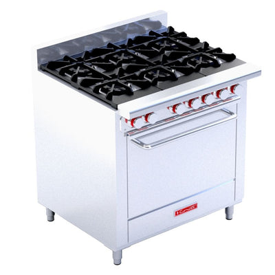 ESTUFA CORIAT EC-6-HG MASTER | Estufa | 6 Quemadores | 1 Horno | Gas | Hotel Comedor Industrial Cocinas Fondas Restaurantes Cenadurías Comedores Industriales Preparación de Alimentos Cocción.