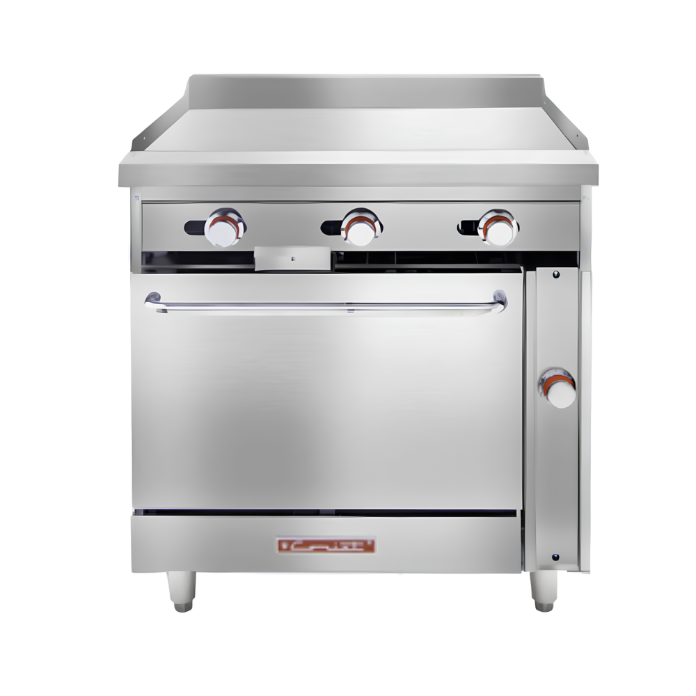 ESTUFA CORIAT EC-HG-GRILL HD | Estufa con Horno y Plancha | Gas | Lámina Acero Inoxidable | Restaurante Hotel Pastelería