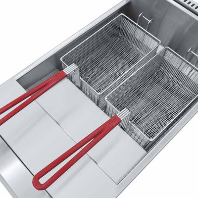 FREIDORA CORIAT TURBO-25.5-4Q HD | Freidora | 1 Tina | 2 Canastillas | Gas | Cocina Restaurante Industrial Bar Cocina Económica Freír Alimentos Freidores Alitas Papas A la Francesa Salchipulpos Pollo Snacks.