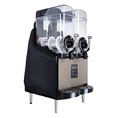 GRANITA MIGSA X-II | Granita Bebidas Control Digital de Temperatura | 2 Tazones | 12 Litros | Sorbete Margarita Frappe