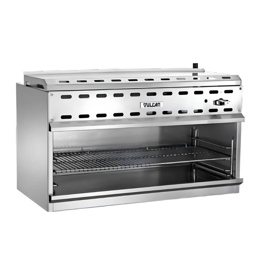Gratinador Vulcan VICM36, gratinador de queso a gas, en acero inoxidable.