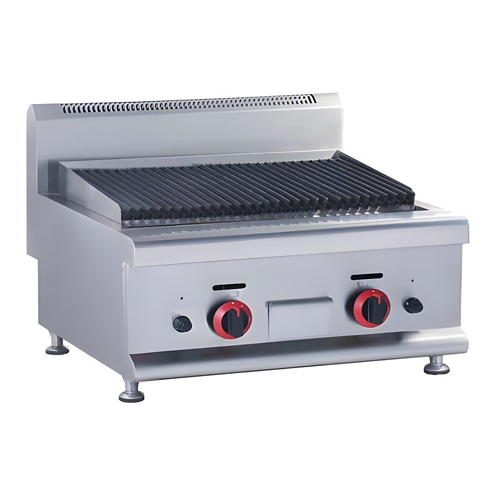 Asador Migsa HGL-607, asador grill modular frente 65 cm, en acero inoxidable.