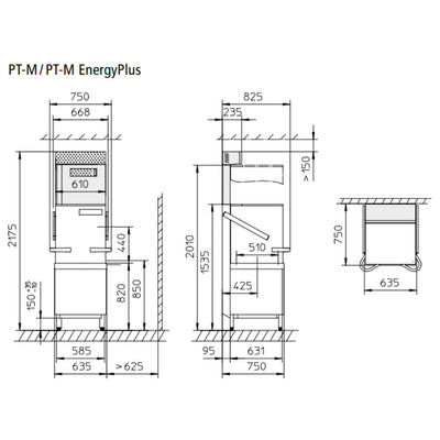 LAVAVAJILLAS WINTERHALTER 512V0196 PT-M V02 ENERGY GASTRONOM | Lavavajillas de Capota | Acero Inoxidable | Hoteles Restaurantes Cafeterías