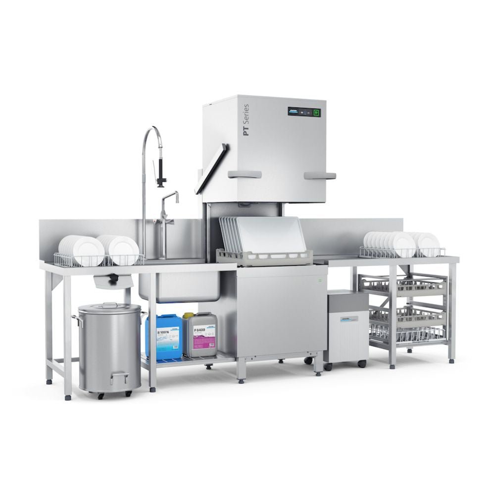 LAVAVAJILLAS WINTERHALTER 518V0077 PT-L V02 GASTRONOM | Lavavajillas de Capota | Acero Inoxidable | Hoteles Restaurantes Cafeterías Ambientada