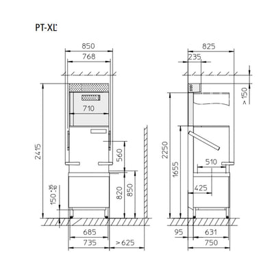 LAVAVAJILLAS WINTERHALTER 521V9999 PT-XL UTENSIL | Lavavajillas de Capota | Acero Inoxidable | Hoteles Restaurantes Cafeterías