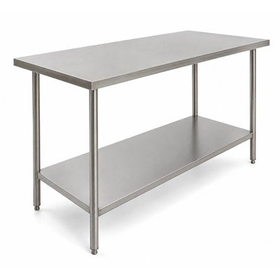 Mesa de Trabajo King MTI-150, mesa de trabajo en isla, en acero inoxidable.