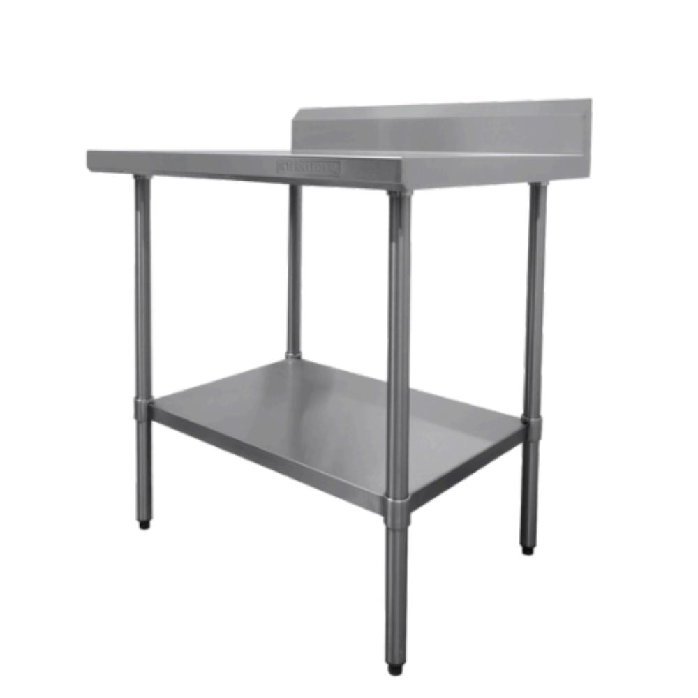 MESA INTERNATIONAL MCL.150 | Mesa con Lambrín | Frente 150 cm | Acero Inoxidable | Restaurante Cocina Industrial