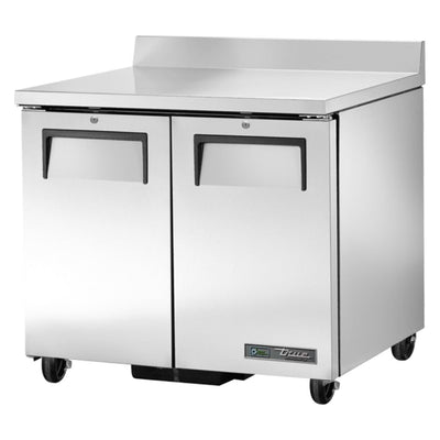 MESA REFRIGERADA TRUE TWT-36-HC | Mesa Refrigerada | 2 Puertas Solidas | Acero Inoxidable | Cocina Industrial Restaurante Bar Restaurante Cafeteria Guarniciones Comedores Industriales Cocinas Industriales Panaderia Carniceria Preparación Sushi Postres Ensaladas Baguettes