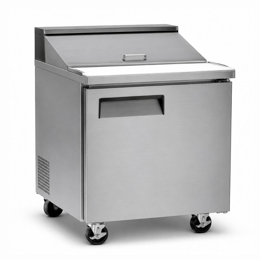 Mesa Fría Crt MRCT271 200-001-018, mesa refrigerada, en acero inoxidable.