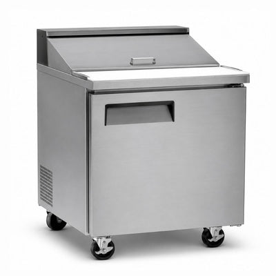 Mesa Fría Crt MRCT271 200-001-018, mesa refrigerada, en acero inoxidable.