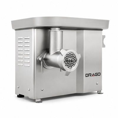 Molino Drago MC-12, molino de carne 12, en acero inoxidable.