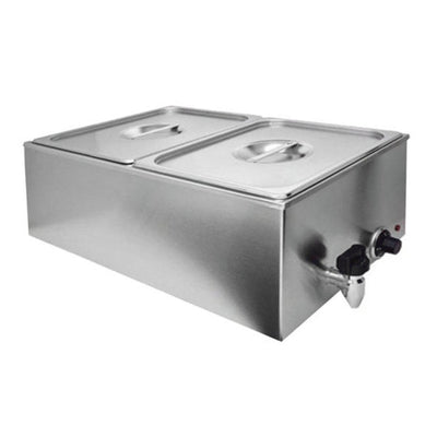 Migsa Zck165At-2 Baño María Rectangular 2 Insertos Acero Inoxidable - Baños María / Chafers - Migsa - KitchenMax Store