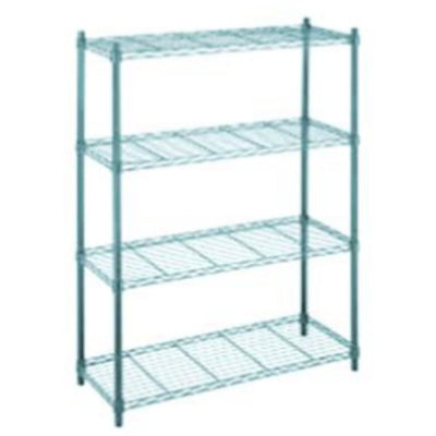 Migsa YG–2448WR4 Anaquel Alambron para Cocina Industrial Turquesa Restaurantes Cocina Panaderias Banquetes Comedores Alimentos Industriales Conservar Guardar Empilar Organizar.