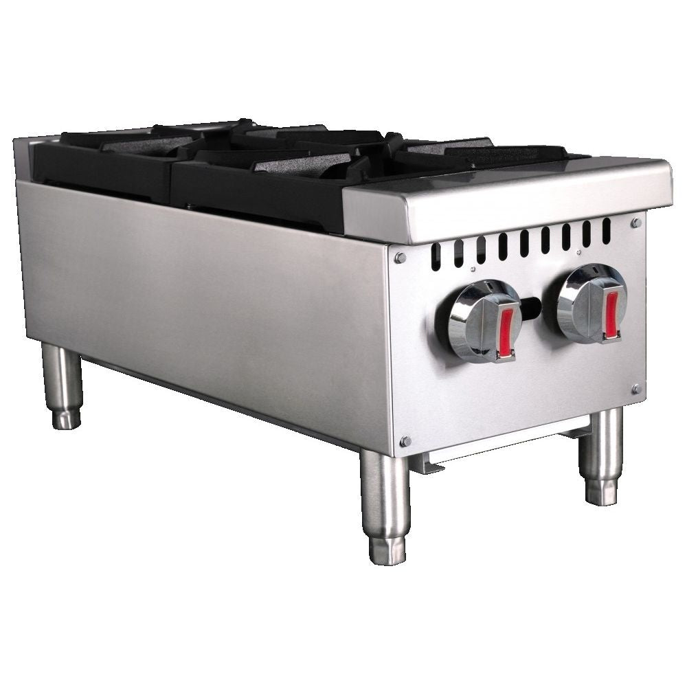 PARRILLA TORREY PAT-2QG | Parrrilla para Cocina Industrial | 2 Quemadores | Gas | Acero Inoxidable | Restaurante Hotel Bistro Comedor Cocinas Fondas Restaurantes Cenadurias Comedores Industriales Preparación de Alimentos Coccion