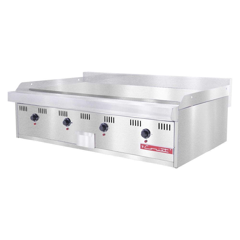 PLANCHA CV-4-E MASTER | Plancha 118 cm | Eléctrica | Acero Inoxidable | Restaurante Fondo Cenaduría Cafetería Taquería Marisquería Hamburguesería Cenaduría Garnachas Tianguis Bistró Bar Cantina Comida económica Fondo Hotdogs Perros calientes Tacos de barbacoa Tacos dorados Taquiza Comida callejera Puesto ambulante.
