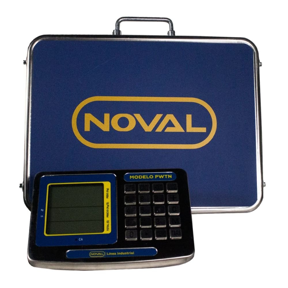 PLATAFORMA NOVAL PW-200 | Plataforma Inalámbrica | Plato en Acero | 200 Kg | Fabrica Verdulería Basculas Mostrador Restaurantes Pesar Tianguis Restaurante Verduras Carnes Colgantes Plataforma Carniceria Cremeria Contadora Cargar Colgante