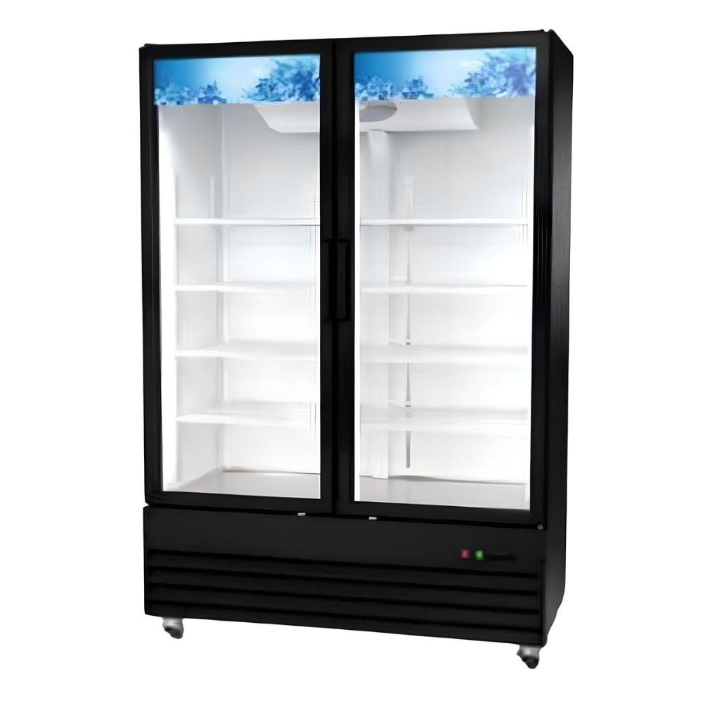 REFRIGERADOR ICEHAUS RVC-2PC-1123 | Refrigerador Vertical Comercial Merchandisers | 1123 L 39.6 ft3 Pies Cúbicos | 2 Puertas | Abarrotes Tienda Restaurante Lácteos Industrial Cocina Cremería Comercios Insumos Carnicería Hotel Panadería Refresquero Latas Bar Abarrotes Tiendas Abarrotes Bistró