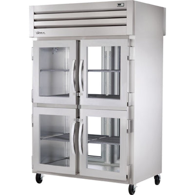 REFRIGERADOR TRUE STG2RPT-4HG-2G-HC | Refrigerador Vertical | 4 Medias Puertas Cristal | Acero Inoxidable Aluminio | Restaurante Cocina Comercial Restaurante Lácteos Industrial Cocina Cremería Comercios Insumos Carnicería Hotel Panadería Refresquero Latas Bar Abarrotes
