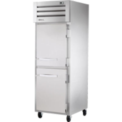 REFRIGERADOR TRUE STR1R-2HS-HC | Refrigerador Vertical | 2 Medias Puertas Solidas | Acero Inoxidable Aluminio | Restaurante Cocina Industrial Panadería Restaurante Lácteos Industrial Cocina Cremería Comercios Insumos Carnicería Hotel Panadería Refresquero Latas Bar Abarrotes