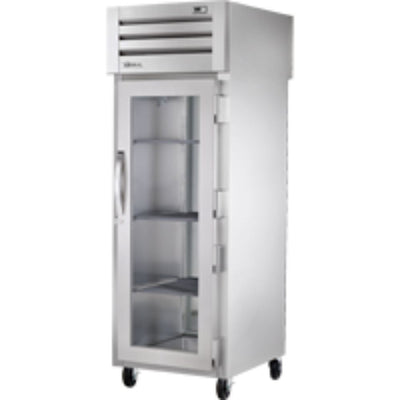 REFRIGERADOR TRUE STR1RPT-1G-1S-HC | Refrigerador Vertical | 1 Puertas Cristal | Acero Inoxidable Aluminio | Restaurante Cocina Industrial Panadería Restaurante Lácteos Industrial Cocina Cremería Comercios Insumos Carnicería Hotel Panadería Refresquero Latas Bar Abarrotes