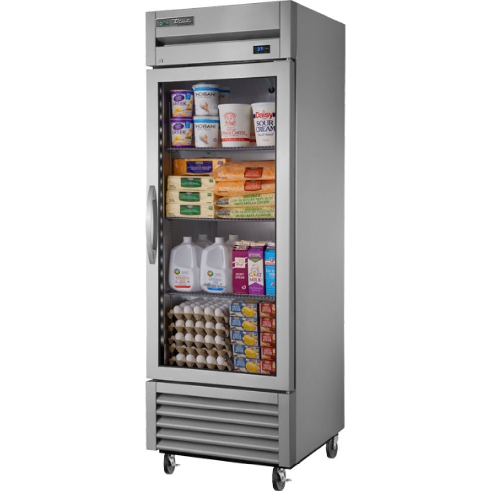 REFRIGERADOR TRUE T-23G-HC~FGD01 | Refrigerador Vertical | 1 Puerta Cristal | Acero Inoxidable Aluminio | Restaurante Lacteos Industrial Restaurante Cocina Industrial Bistro0 Zona de Alimentos Abarrotes