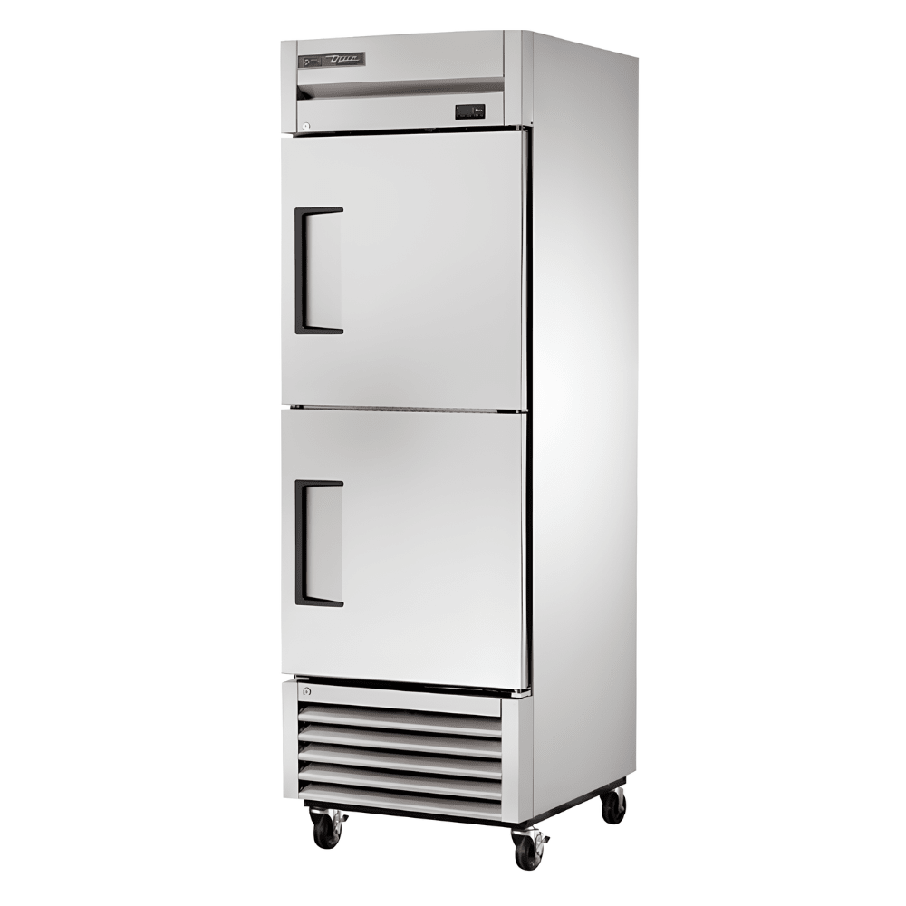 Refrigerador True TS-23-2-HC, refrigerador vertical, en acero inoxidable.