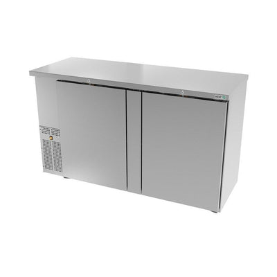Refrigerador Asber ABBC-24-60 Hc / S-hc, refrigerador contra barra frente, en acero inoxidable.