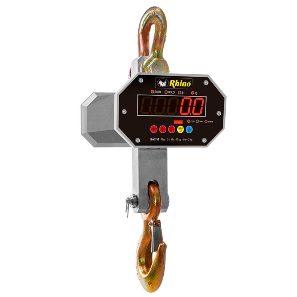 Rhino BAC-5T Bascula Colgante para 5000 kg Uso Rudo Industria Almacen Fabrica Produccion - Rhino - KitchenMax Store