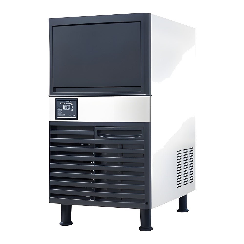 Fábrica de Hielo Migsa SK-80P, fábrica de hielo en cubo, en acero inoxidable.