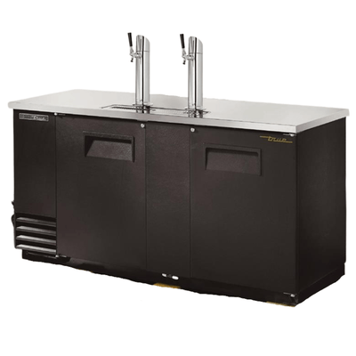 TRUE TDD-3-HC Enfriador Cerveza Con Dispensador 2 Puertas Solidas Negro - - True - KitchenMax Store