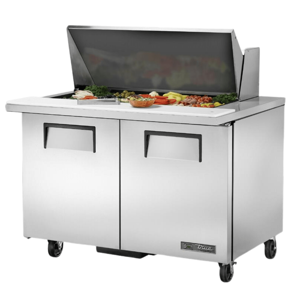 TRUE TSSU-48-18M-B-HC Mesa Refrigerada Preparacion Gris - - True - KitchenMax Store