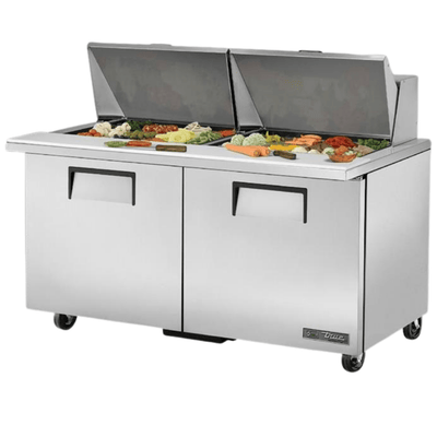 TRUE TSSU-60-24M-B-ST-HC Mesa Refrigerada Preparacion 2 Puertas Gris - - True - KitchenMax Store