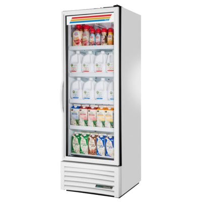 True FLM-27~TSL01 Refrigerador Exhibidor Vertical 1 Puerta Cristal 4 Parrillas - - True - KitchenMax Store