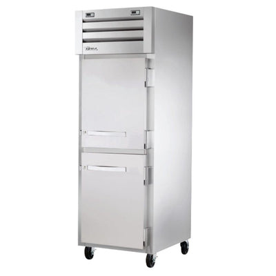 True STA1DTA-2HS-HC Congelador Refrigerador Vertical 2 Medias Puertas Solidas 3 Parrillas - - True - KitchenMax Store