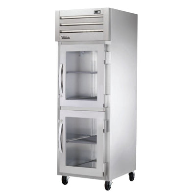 True STA1F-2HG-HC Congelador Vertical 2 Medias Puertas Cristal 3 Parrillas - - True - KitchenMax Store