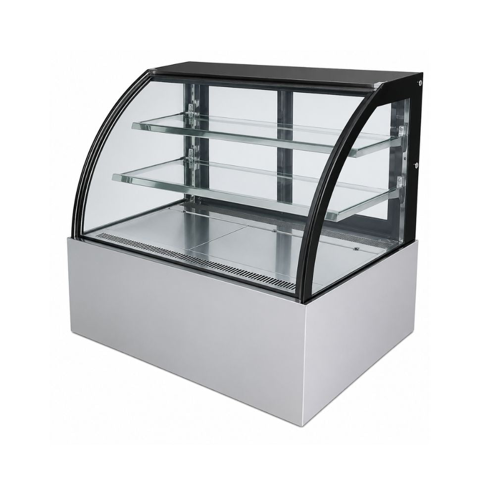VITRINA DRAGO VPC-180 | Vitrina Pastelera Curva | 11.5 ft3 - 325 Litros | Hoteles Heladerías Bistrós