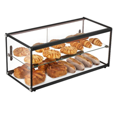 VITRINA EXHIBIDORA MIGSA ZW-120 | Vitrina Exhibidora Neutra | Cristal Recto | 120 Litros | Panadería Negocio Restaurante Tienda Comercial Supermercado Alimentos Exhibición Negocio Abarrotes